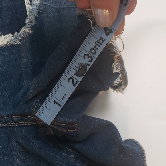 American Eagle high rise shortie jean shorts size 0 - Picture 9 of 14